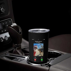 Santa Christmas Meme Tumbler Cup Reindeer Video Call - Print Your Wear