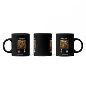 Funny Bigfoot Christmas Coffee Mug Sasquatch Video Call Meme - Print Your Wear