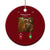 Funny Bigfoot Xmas Ceramic Ornament Sasquatch Video Call Meme TS14 1pc Red Print Your Wear