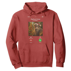 Funny Bigfoot Christmas Hoodie Sasquatch Video Call Meme TS14 Red Print Your Wear