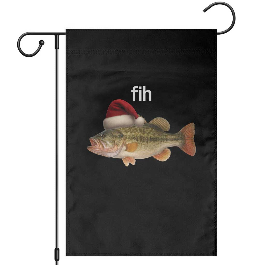 Funny Misspelled Fish Christmas Meme Garden Flag TS14 Black Print Your Wear