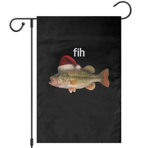 Funny Misspelled Fish Christmas Meme Garden Flag TS14 Black Print Your Wear