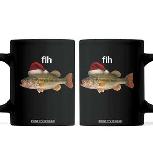 Funny Misspelled Fish Christmas Meme Coffee Mug TS14 Black Print Your Wear