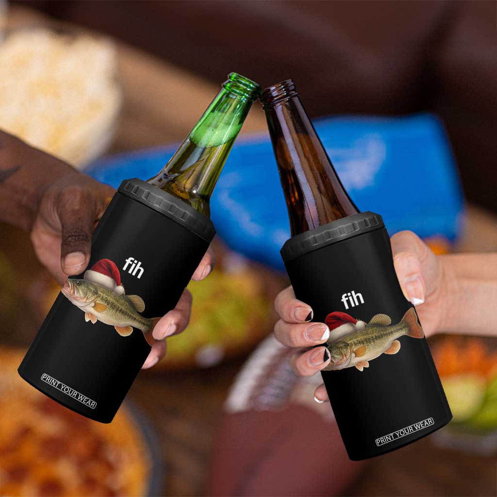 Funny Misspelled Fish Christmas Meme 4 in 1 Can Cooler Tumbler TS14 Print Your Wear