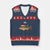 Funny Misspelled FishXmas Meme V-Neck Knit Sweater Vest TS14 Navy Red Print Your Wear