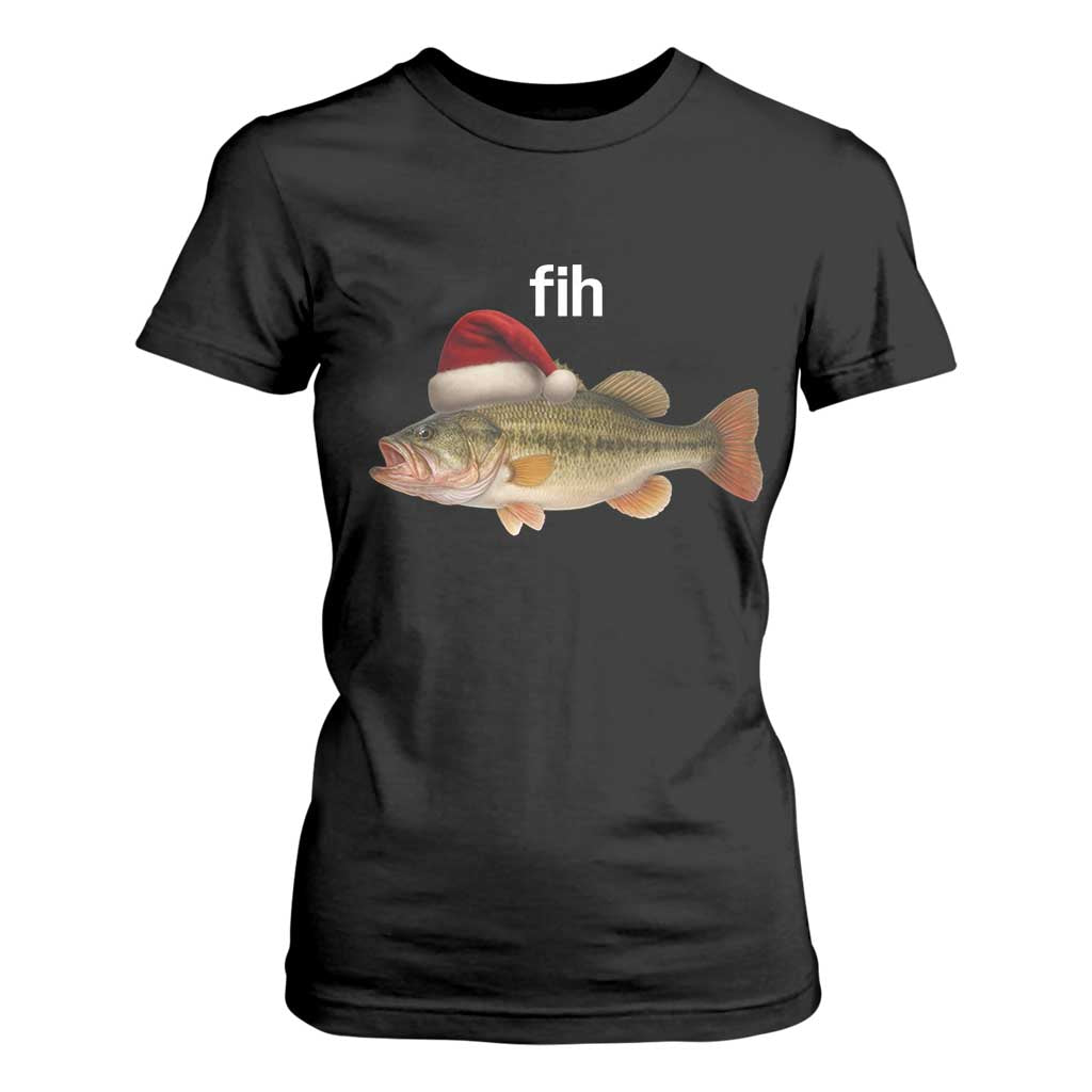 Funny Misspelled Fish Christmas Meme T Shirt For Women TS14 Black Print Your Wear