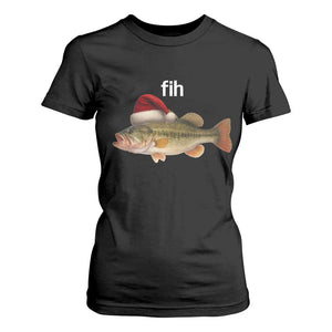 Funny Misspelled Fish Christmas Meme T Shirt For Women TS14 Black Print Your Wear