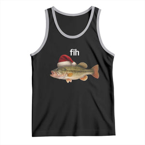 Funny Misspelled Fish Christmas Meme Tank Top TS14 Black Athletic Heather Print Your Wear