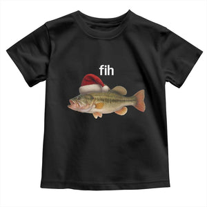 Funny Misspelled Fish Christmas Meme Toddler T Shirt TS14 Black Print Your Wear