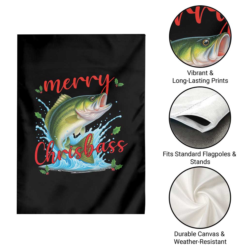Bass Fish Christmas Garden Flag Merry Chrisbass TS14 Print Your Wear