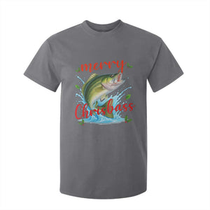 Bass Fish Christmas T Shirt For Kid Merry Chrisbass TS14 Charcoal Print Your Wear