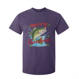 Bass Fish Christmas T Shirt For Kid Merry Chrisbass TS14 Purple Print Your Wear