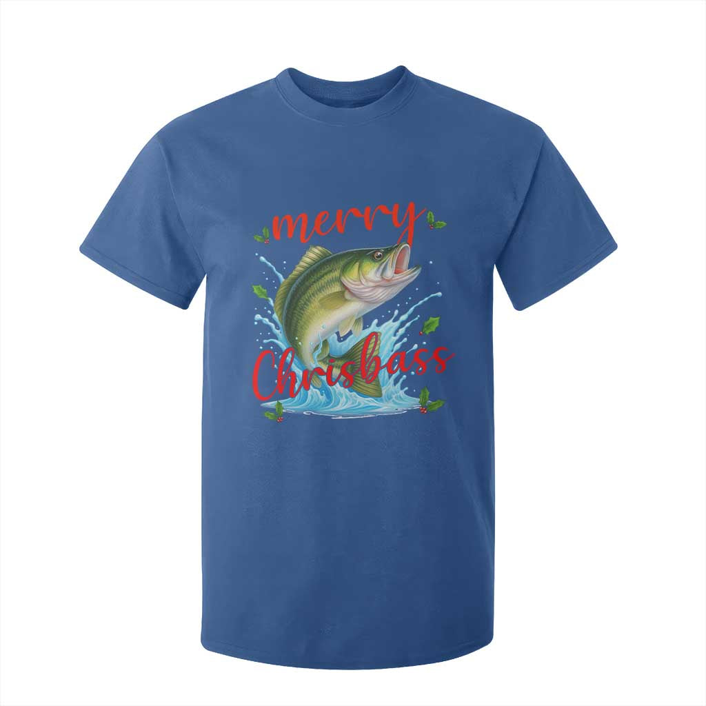 Bass Fish Christmas T Shirt For Kid Merry Chrisbass TS14 Royal Blue Print Your Wear