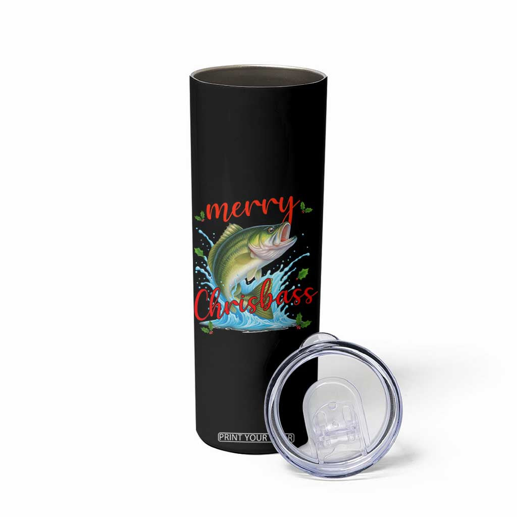 Bass Fish Christmas Skinny Tumbler Merry Chrisbass TS14 Print Your Wear