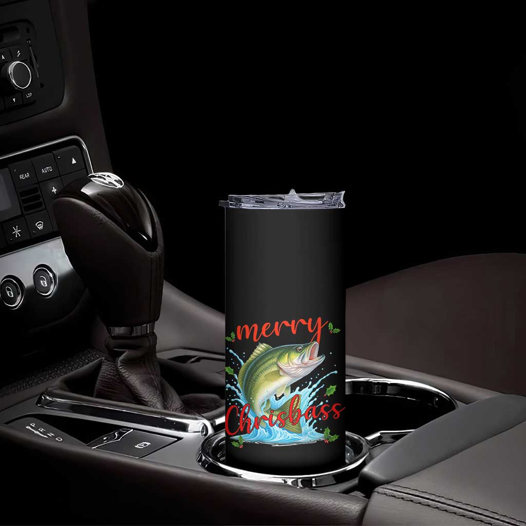 Bass Fish Christmas Skinny Tumbler Merry Chrisbass TS14 Print Your Wear