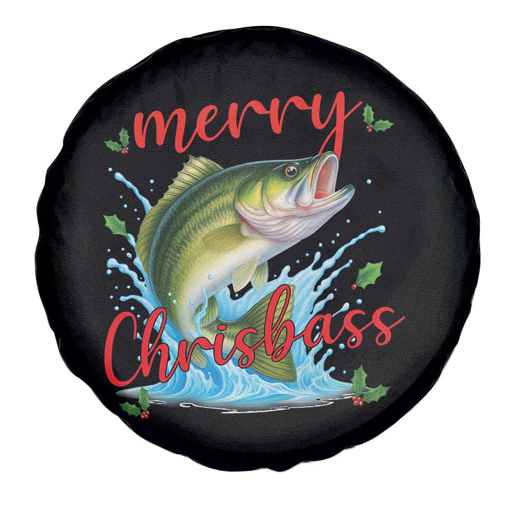 Bass Fish Christmas Spare Tire Cover Merry Chrisbass TS14 Print Your Wear