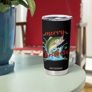 Bass Fish Christmas Tumbler Cup Merry Chrisbass TS14 Print Your Wear
