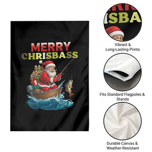 Santa Fishing Christmas Garden Flag Funny Fisherman Merry Chrisbass Xmas TS14 Print Your Wear