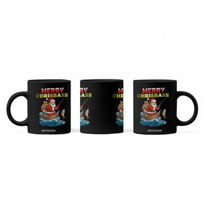 Santa Fishing Christmas Coffee Mug Funny Fisherman Merry Chrisbass Xmas TS14 Print Your Wear