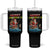 Santa Fishing Christmas Tumbler With Handle Funny Fisherman Merry Chrisbass Xmas TS14 One Size: 40 oz Black Print Your Wear