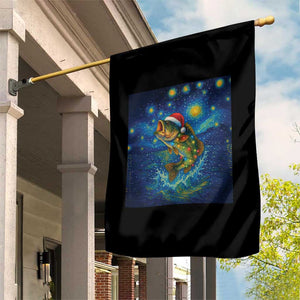 Bass Fish Christmas Garden Flag Starry Night Fishing Van Gogh TS14 Print Your Wear