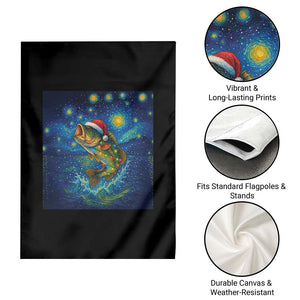 Bass Fish Christmas Garden Flag Starry Night Fishing Van Gogh TS14 Print Your Wear