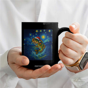 Bass Fish Christmas Coffee Mug Starry Night Fishing Van Gogh TS14 Print Your Wear