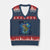 Bass Fish Xmas V-Neck Knit Sweater Vest Starry Night Fishing Van Gogh TS14 Navy Red Print Your Wear