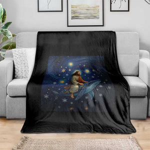 Jesus Christian Throw Blanket Stary Night Van Gogh Christmas TS14 Print Your Wear