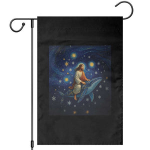 Jesus Christian Garden Flag Stary Night Van Gogh Christmas TS14 Black Print Your Wear