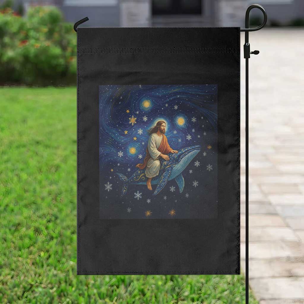 Jesus Christian Garden Flag Stary Night Van Gogh Christmas TS14 Print Your Wear