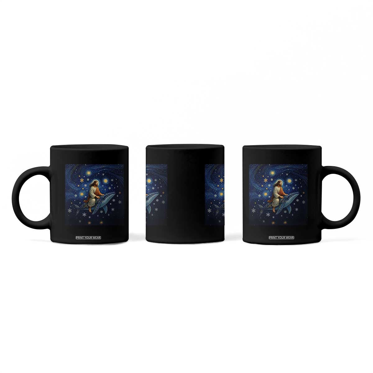 Jesus Christian Coffee Mug Stary Night Van Gogh Christmas TS14 Print Your Wear
