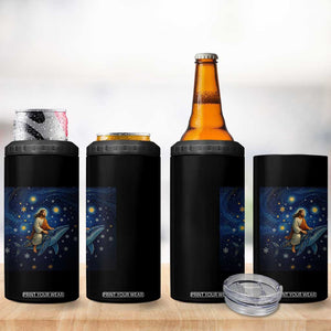 Jesus Christian 4 in 1 Can Cooler Tumbler Stary Night Van Gogh Christmas TS14 Print Your Wear