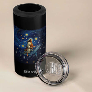 Jesus Christian 4 in 1 Can Cooler Tumbler Stary Night Van Gogh Christmas TS14 Print Your Wear