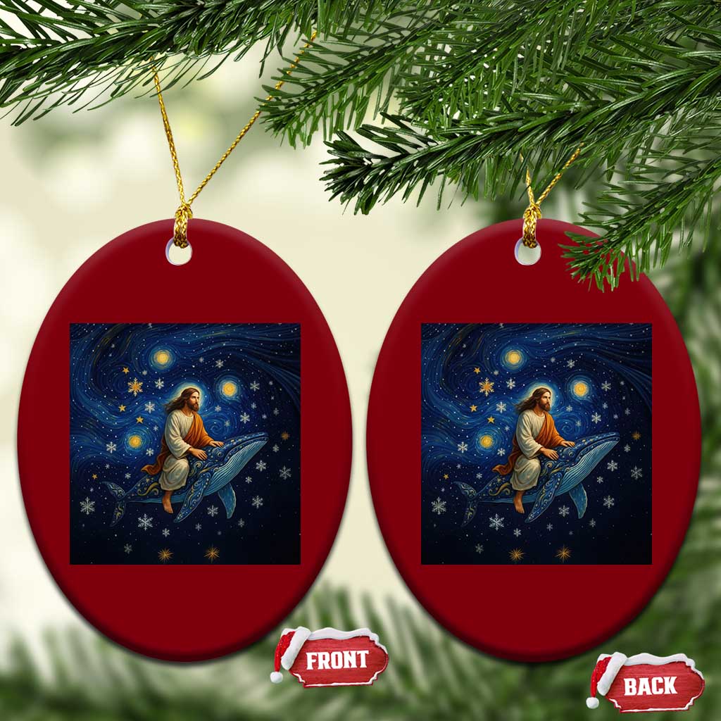 Jesus Christian Ceramic Ornament Stary Night Van Gogh Xmas TS14 Print Your Wear