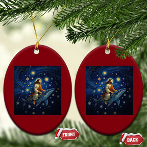 Jesus Christian Ceramic Ornament Stary Night Van Gogh Xmas TS14 Print Your Wear