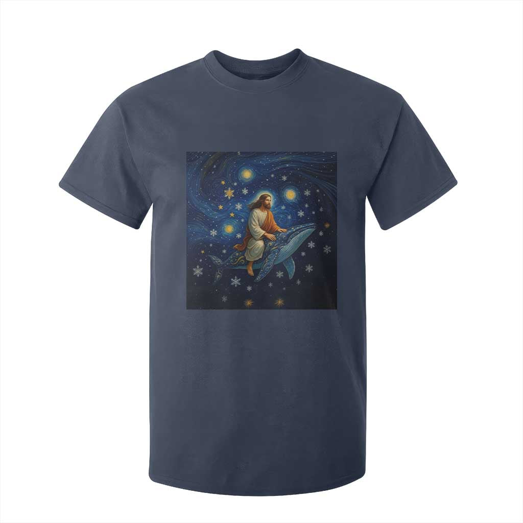 Jesus Christian T Shirt For Kid Stary Night Van Gogh Christmas TS14 Navy Print Your Wear