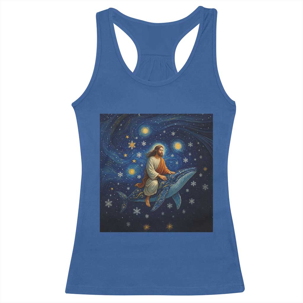Jesus Christian Racerback Tank Top Stary Night Van Gogh Christmas TS14 Royal Blue Print Your Wear