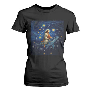Jesus Christian T Shirt For Women Stary Night Van Gogh Christmas TS14 Black Print Your Wear