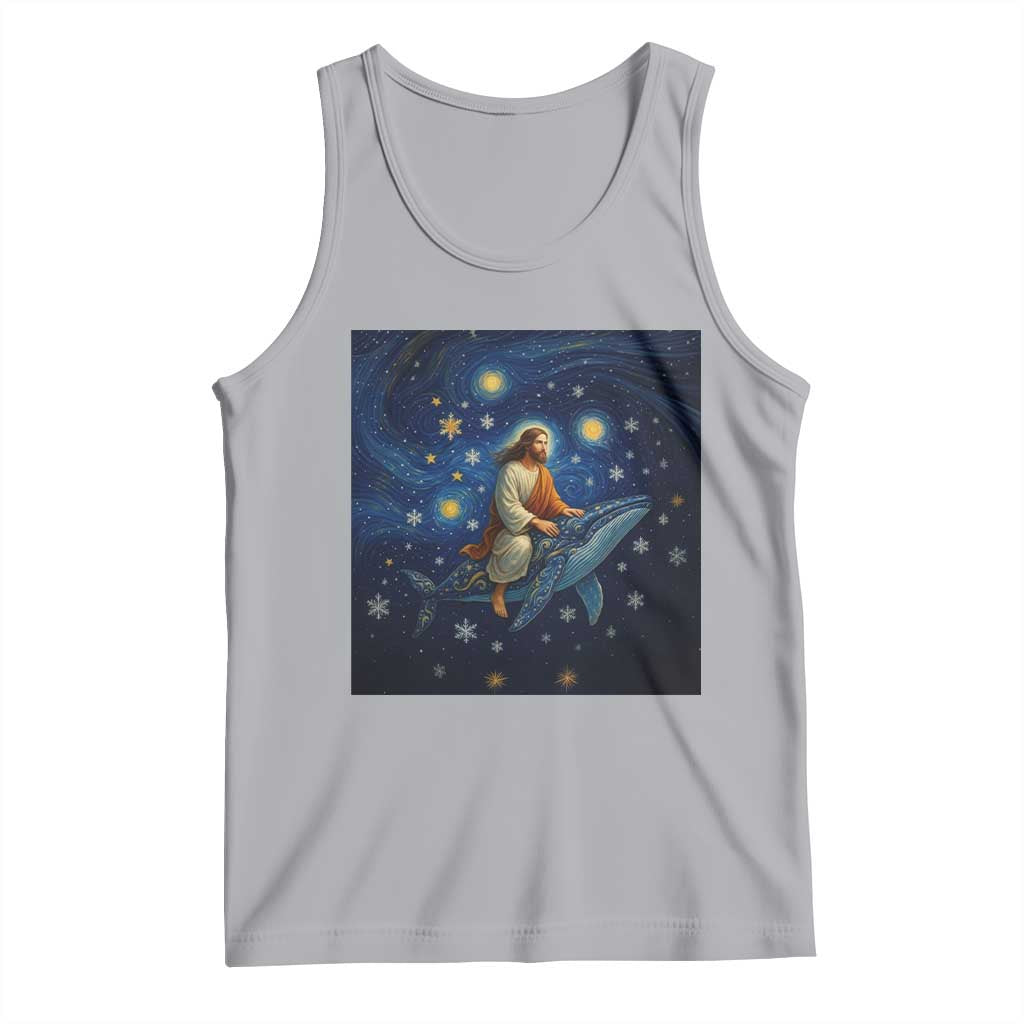 Jesus Christian Tank Top Stary Night Van Gogh Christmas TS14 Athletic Heather Print Your Wear