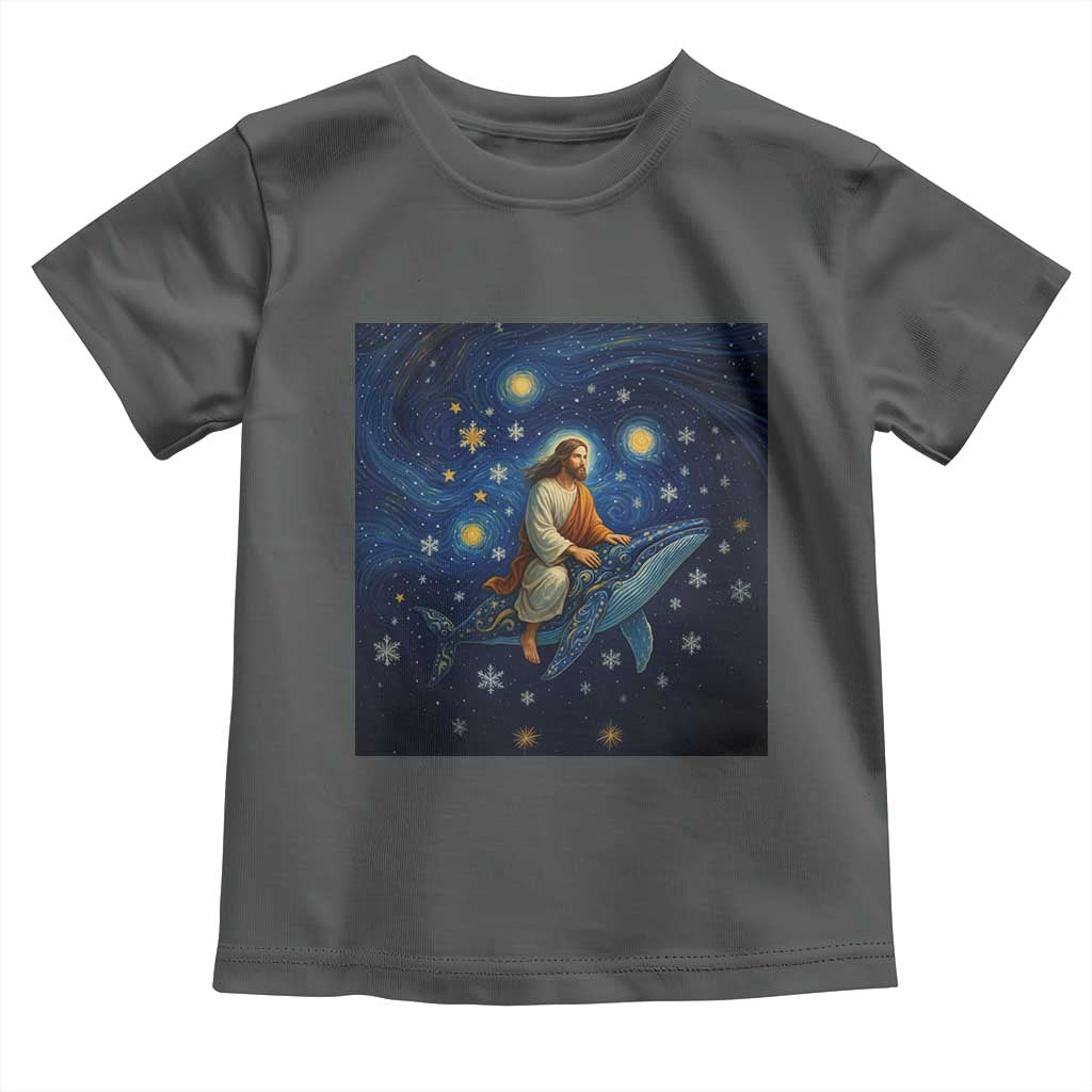 Jesus Christian Toddler T Shirt Stary Night Van Gogh Christmas TS14 Dark Heather Print Your Wear