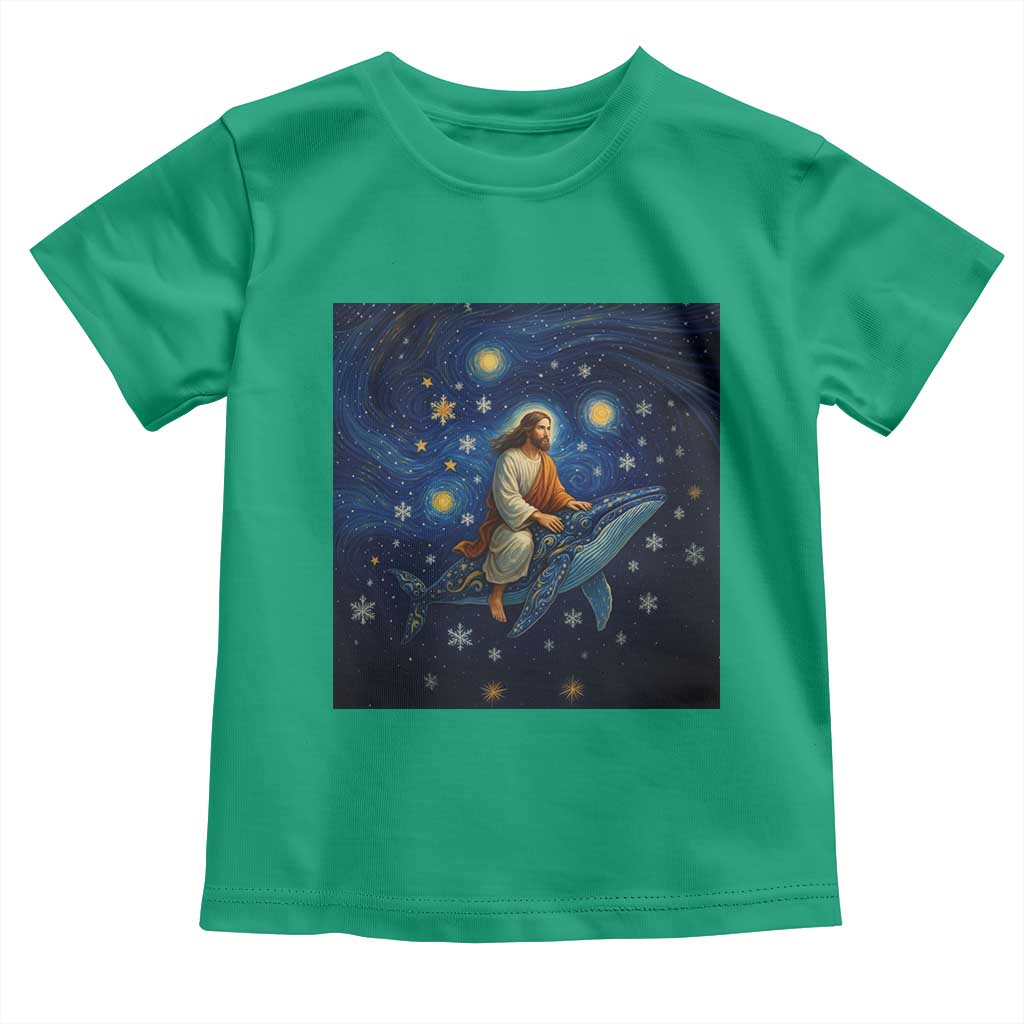 Jesus Christian Toddler T Shirt Stary Night Van Gogh Christmas TS14 Irish Green Print Your Wear