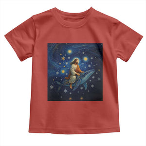 Jesus Christian Toddler T Shirt Stary Night Van Gogh Christmas TS14 Red Print Your Wear