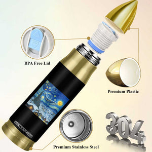 Whale Christmas Bullet Tumbler Stary Night Van Gogh Christmas TS14 Print Your Wear