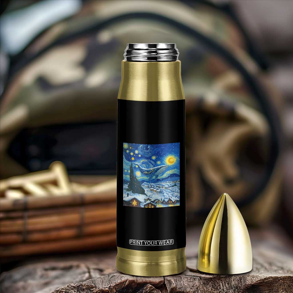 Whale Christmas Bullet Tumbler Stary Night Van Gogh Christmas TS14 Print Your Wear