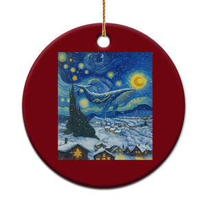 Whale Xmas Ceramic Ornament Stary Night Van Gogh Xmas TS14 1pc Red Print Your Wear