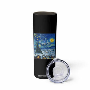 Whale Christmas Skinny Tumbler Stary Night Van Gogh Christmas TS14 Print Your Wear