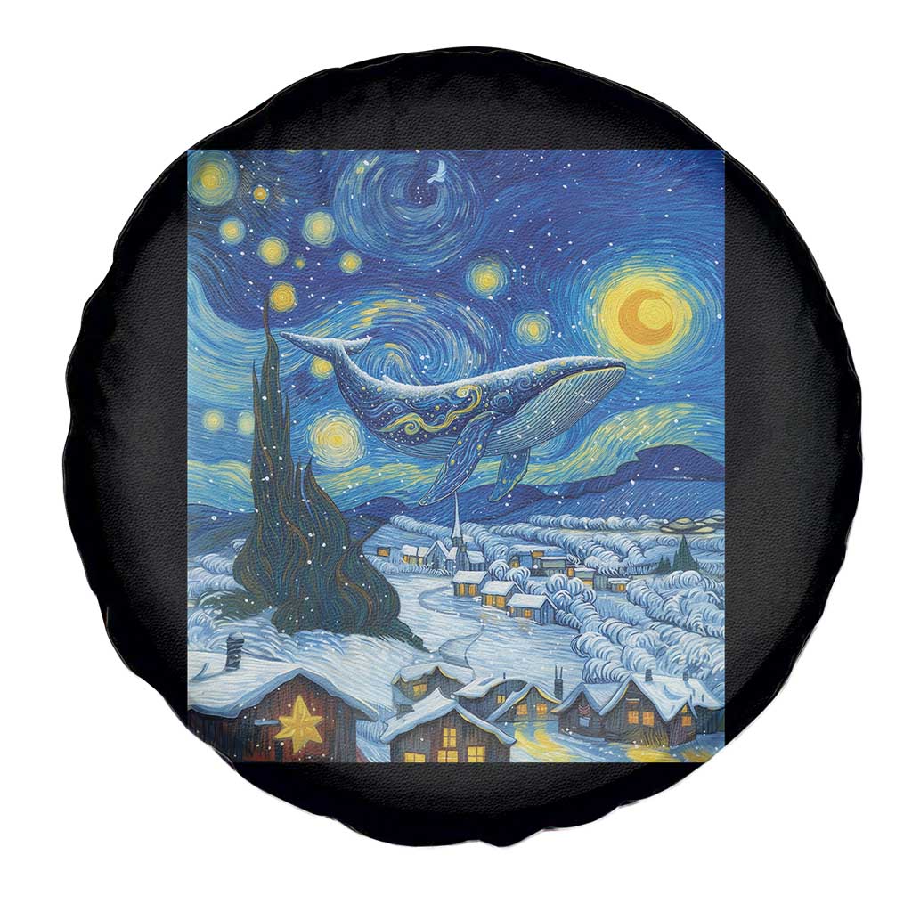 Whale Christmas Spare Tire Cover Stary Night Van Gogh Christmas TS14 Print Your Wear
