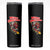 Santa Skateboarding Christmas Skinny Tumbler Funny Skater Xmas - Print Your Wear