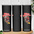 Santa Skateboarding Christmas Skinny Tumbler Funny Skater Xmas - Print Your Wear